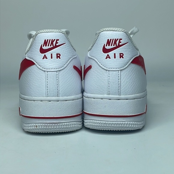 Youth Nike Air Force 1 GS White University Red DR7970-100 - Picture 3 of 4